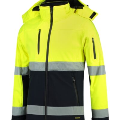 Bi-color EN ISO 20471 Softshell T52 - Softshell kabát unisex