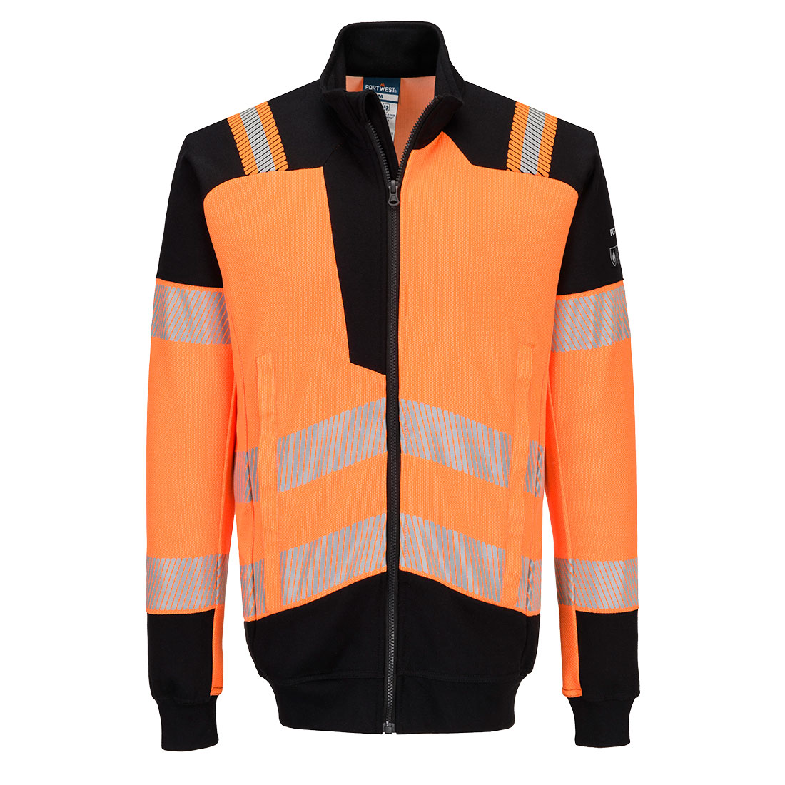 Portwest PW3 Modaflame Knit Hi-Vis lángálló cipzáras pulóver